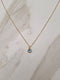 Birthstone Necklace March Aquamarine Blue