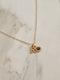 Initial Birthstone Necklace February Amethyst Purple