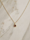 Birthstone Necklace February Amethyst Purple