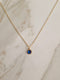 Birthstone Necklace September Sapphire Blue