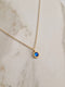 Birthstone Necklace September Sapphire Blue