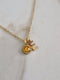 Initial Birthstone Necklace November Topaz Yellow