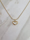 Necklace Pearly heart